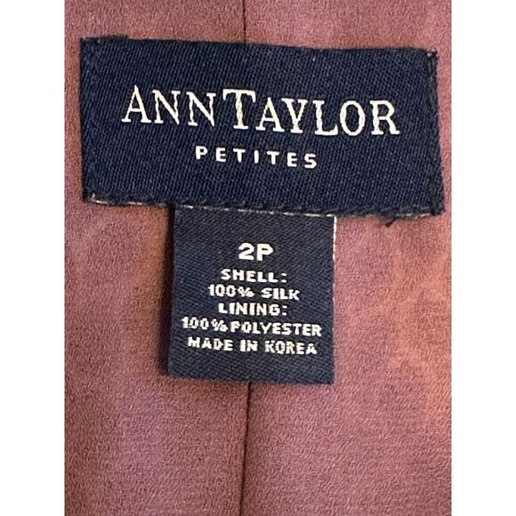 Vintage Ann Taylor 100% Silk Midi Dress with Gorgeous Print Size 2P - Picture 5 of 5